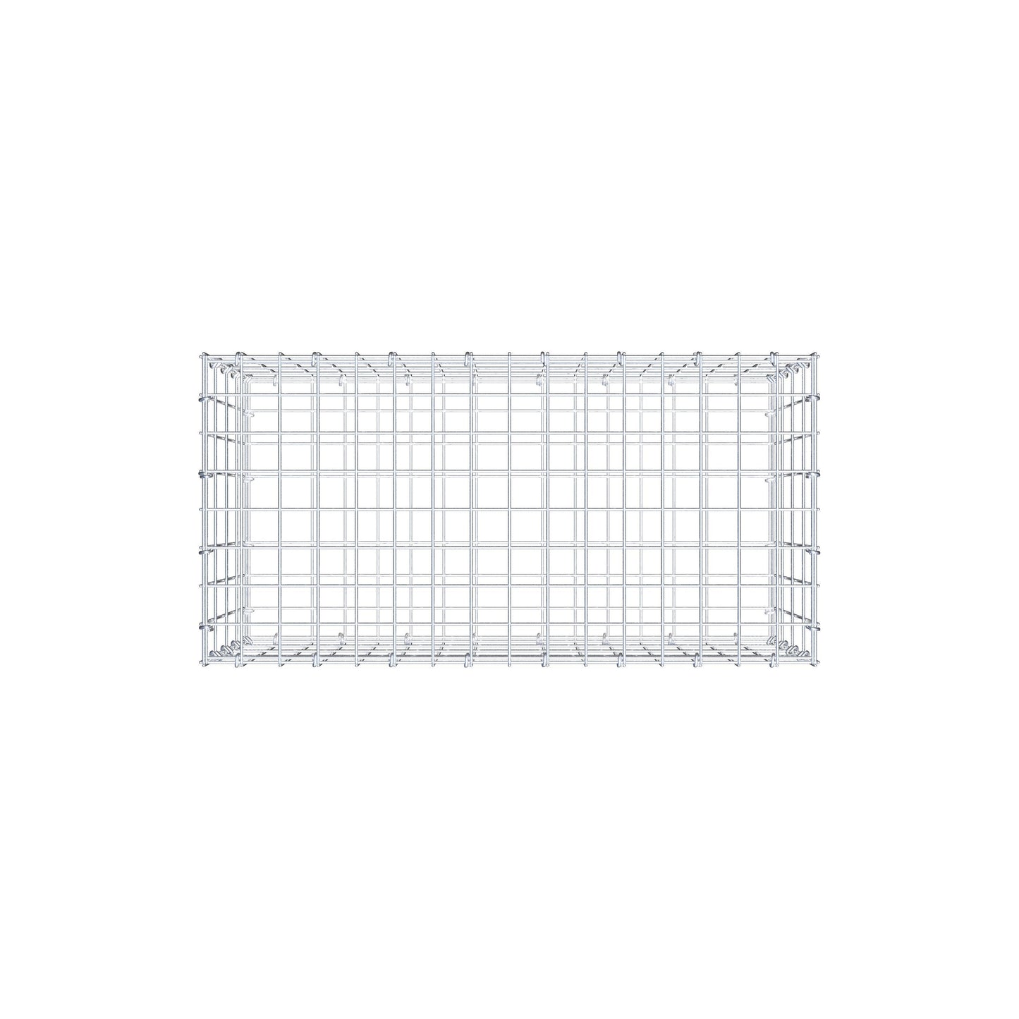 Gabion 80 cm x 40 cm x 40 cm (L x H x D), mesh size 5 cm x 10 cm, C-ring