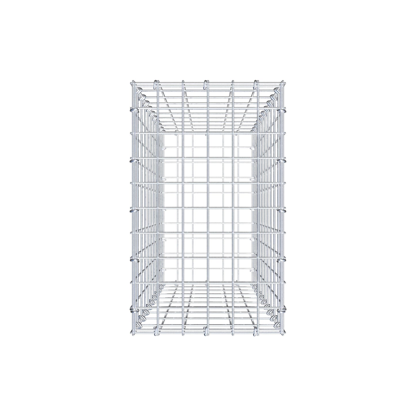 Gabion 100 cm x 30 cm x 50 cm (L x H x D), mesh size 5 cm x 10 cm, C-ring
