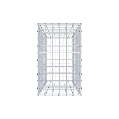 Gabion 100 cm x 30 cm x 50 cm (L x H x D), mesh size 5 cm x 10 cm, C-ring