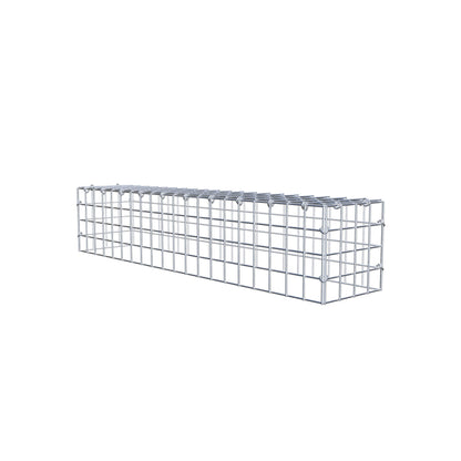 Mounted gabion type 3 100 cm x 20 cm x 20 cm (L x H x D), mesh size 5 cm x 5 cm, C-ring
