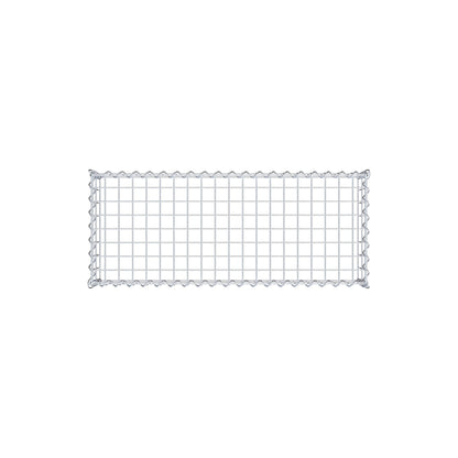 Opvokset gabion type 3 100 cm x 20 cm x 40 cm (L x H x D), maskestørrelse 5 cm x 10 cm, spiral