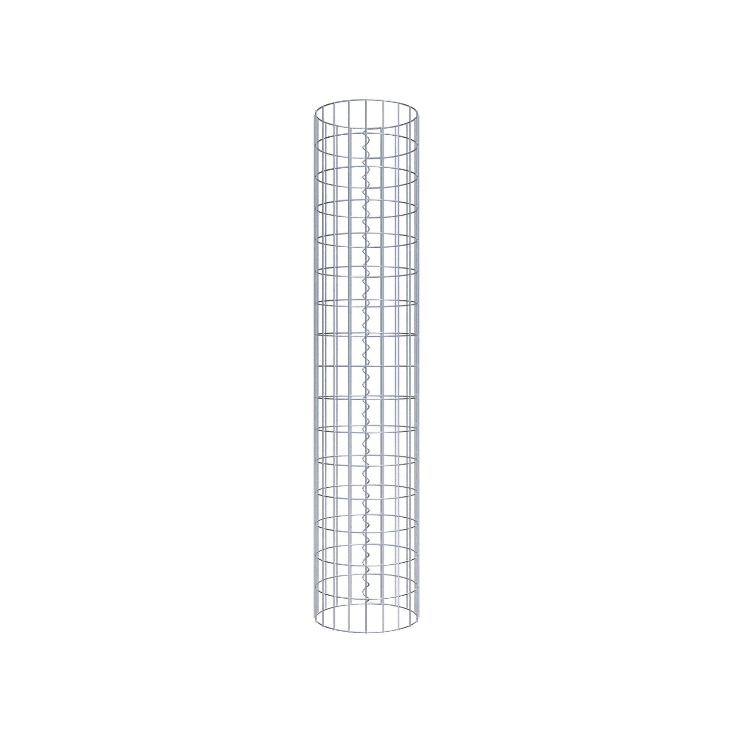 Columna de gaviones redonda 32 cm de diámetro, 160 cm de altura, malla 5 cm x 10 cm