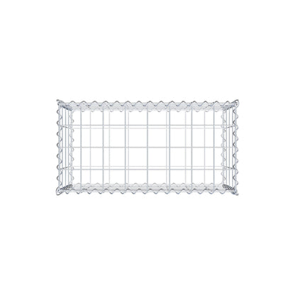 Gabion 80 cm x 40 cm x 40 cm (L x H x D), mesh size 10 cm x 10 cm, spiral