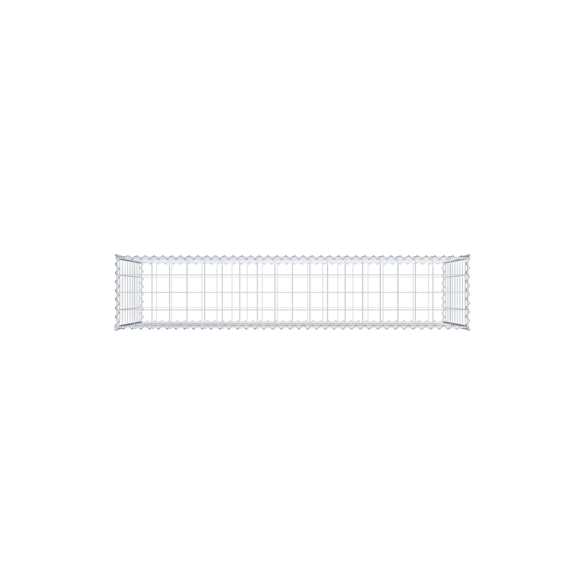 Gabion 200 cm x 100 cm x 40 cm (L x H x D), mesh size 10 cm x 10 cm, spiral