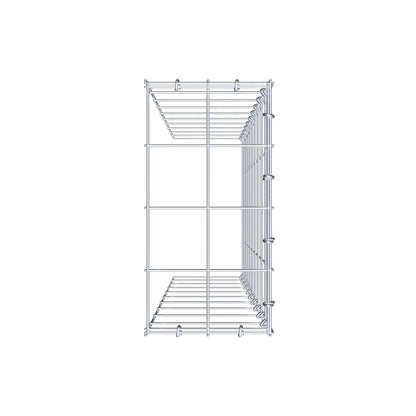Mounted gabion type 4 100 cm x 20 cm x 40 cm (L x H x D), mesh size 10 cm x 10 cm, C-ring