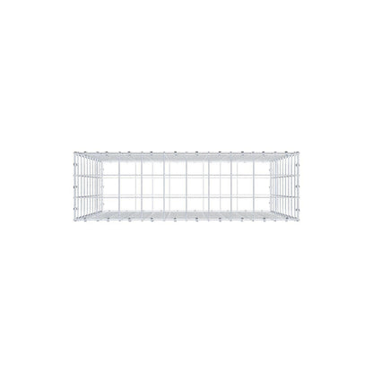 Schanskorf 100 cm x 100 cm x 30 cm (L x H x D), maaswijdte 10 x 10 cm, spiraalring