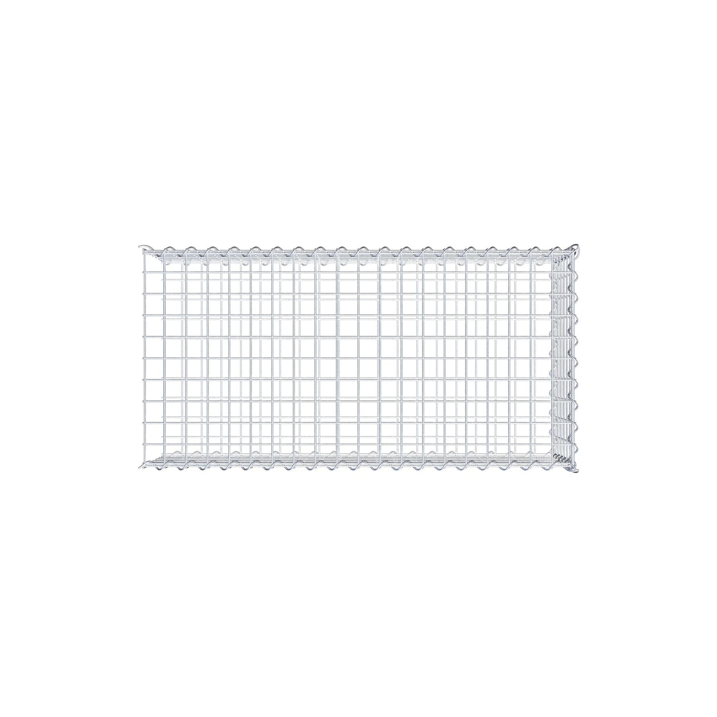 Gabião tipo 2 100 cm x 30 cm x 50 cm (C x A x P), malhagem 5 cm x 5 cm, espiral