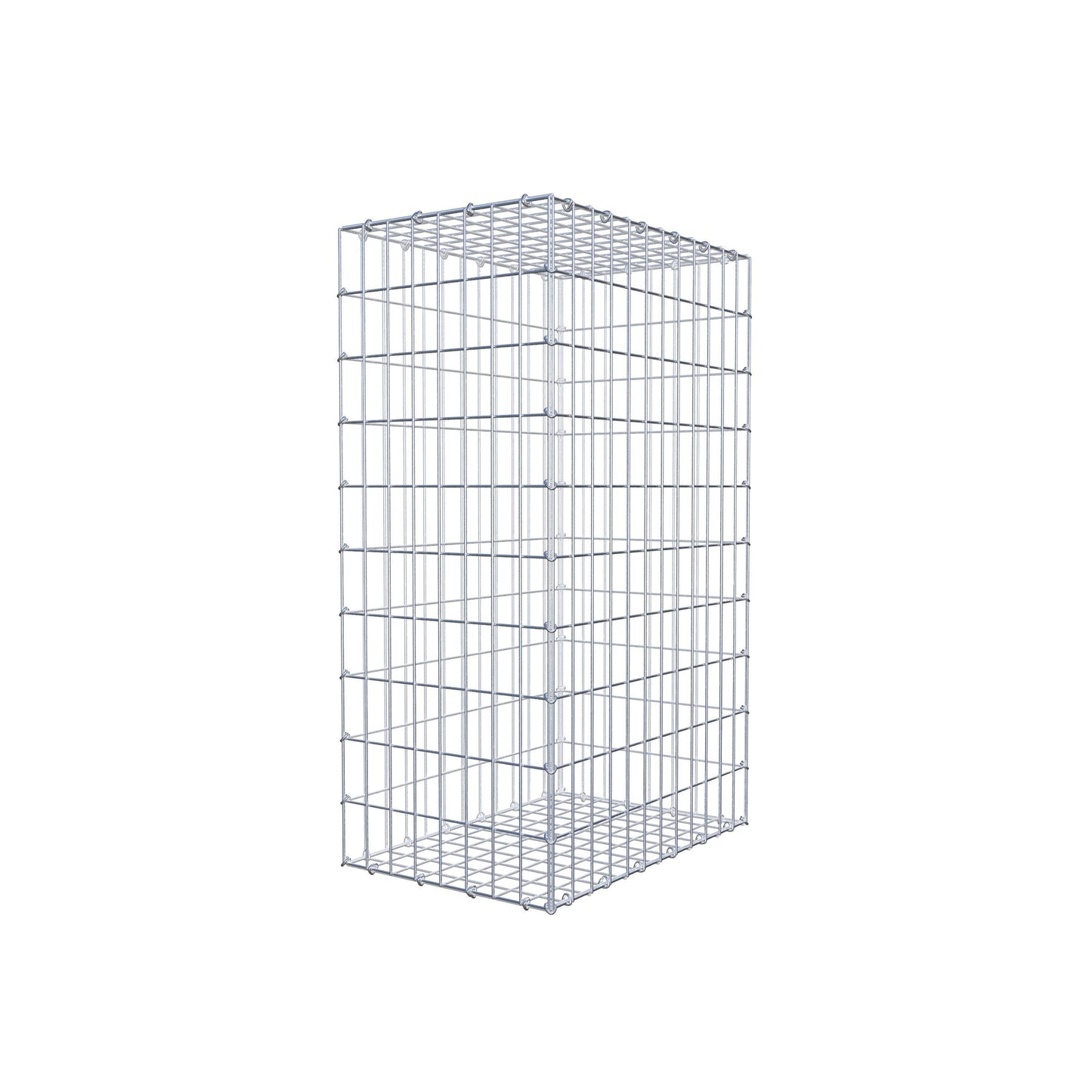 Gavión 100 cm x 60 cm x 40 cm (L x A x P), luz de malla 5 cm x 10 cm, anillo en C
