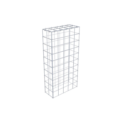 Mounted gabion type 3 100 cm x 20 cm x 50 cm (L x H x D), mesh size 10 cm x 10 cm, C-ring