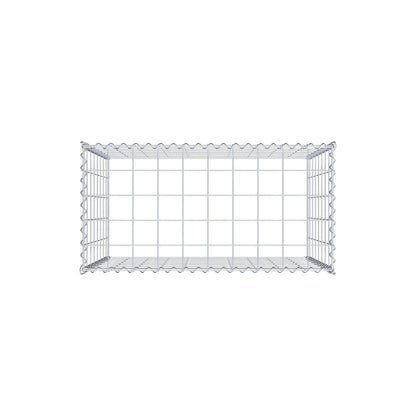 Extra gabion typ 3 100 cm x 80 cm x 50 cm (L x H x D), maskstorlek 10 cm x 10 cm, spiral