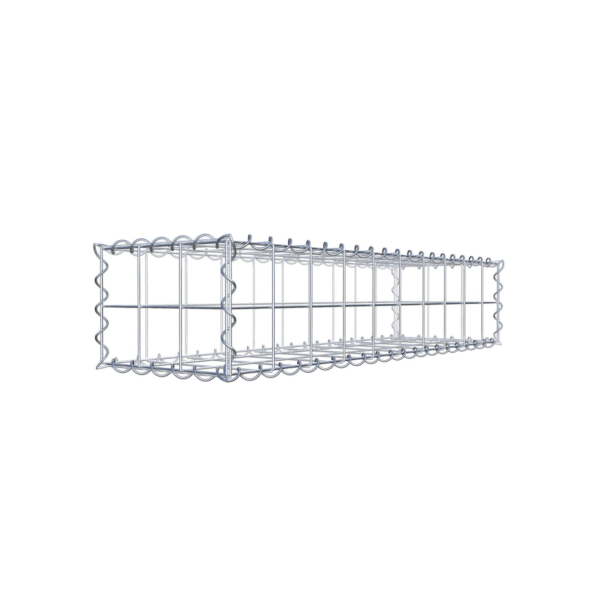 Gabion 100 cm x 20 cm x 30 cm (L x H x D), mesh size 10 cm x 10 cm, spiral