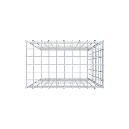 Gavión complementario de tipo 4 100 cm x 50 cm x 30 cm (largo x alto x fondo), malla 5 cm x 10 cm, anillo en C