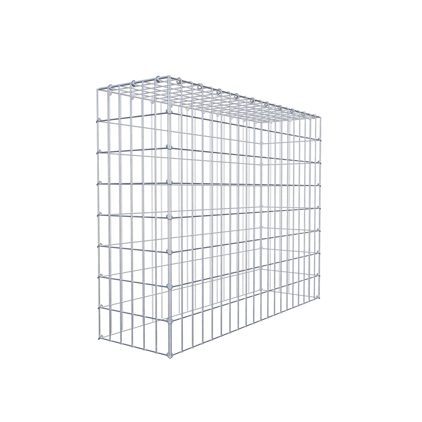 Monteret gabion type 3 100 cm x 80 cm x 30 cm (L x H x D), maskestørrelse 5 cm x 10 cm, C-ring