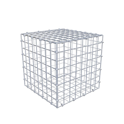 Gabione 40 cm x 40 cm x 40 cm (L x H x T), Maschenweite 5 x 5 cm, Spiralring
