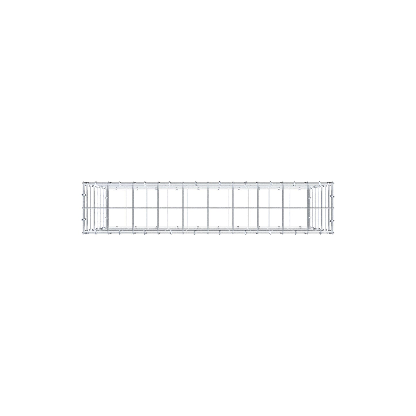 Gabion 100 cm x 70 cm x 20 cm (L x H x D), mesh size 10 cm x 10 cm, C-ring