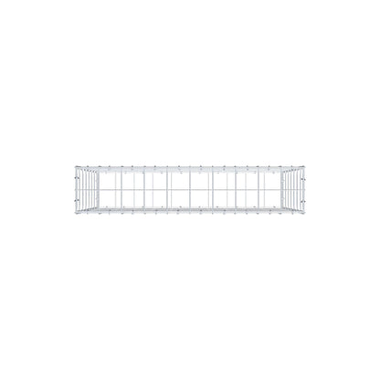 Gabion 100 cm x 70 cm x 20 cm (L x H x D), mesh size 10 cm x 10 cm, C-ring