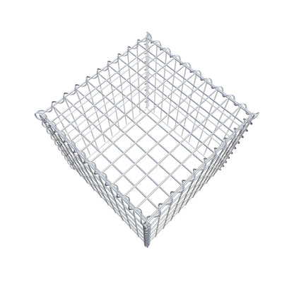 Grown-on gabion type 3 50 cm x 50 cm x 50 cm (L x H x D), mesh size 5 cm x 10 cm, spiral