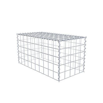 Anbaugabione Typ 3 100 cm x 50 cm x 50 cm (L x H x T), Maschenweite 10 cm x 10 cm, Spirale
