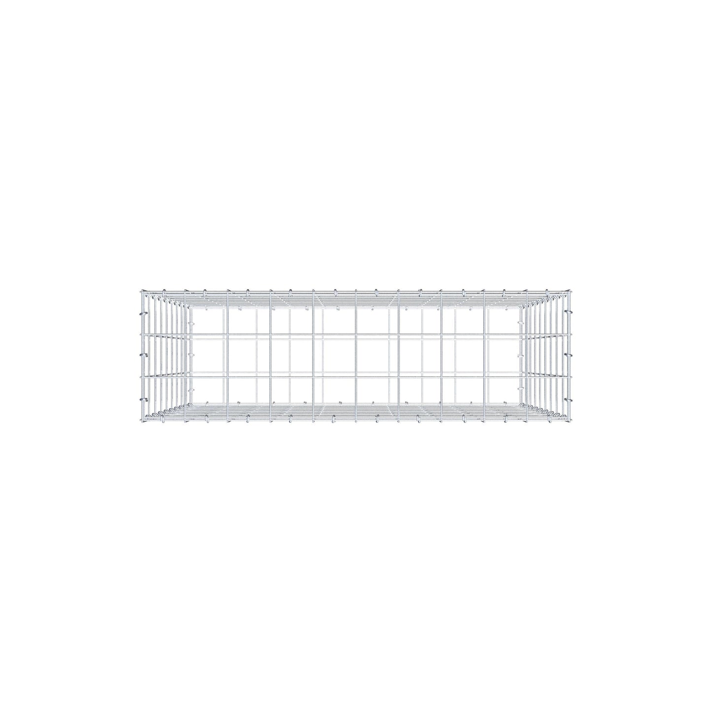 Gabion 100 cm x 90 cm x 30 cm (L x H x D), mesh size 10 cm x 10 cm, C-ring
