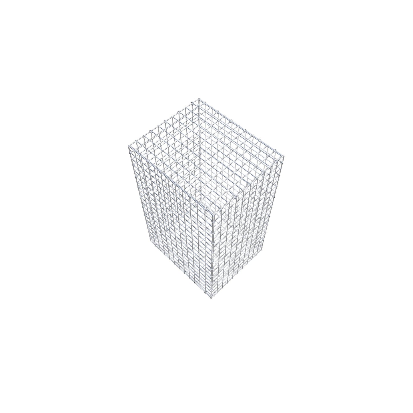 Gabion 100 cm x 60 cm x 50 cm (L x H x D), maskstorlek 5 cm x 5 cm, C-ring