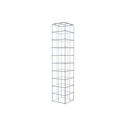 Mounted gabion type 3 100 cm x 20 cm x 20 cm (L x H x D), mesh size 10 cm x 10 cm, C-ring