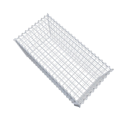 Conjunto de 2 gabiões 100 cm x 50 cm x 50 cm (C x A x P), malhagem 5 x 5 cm, espiral