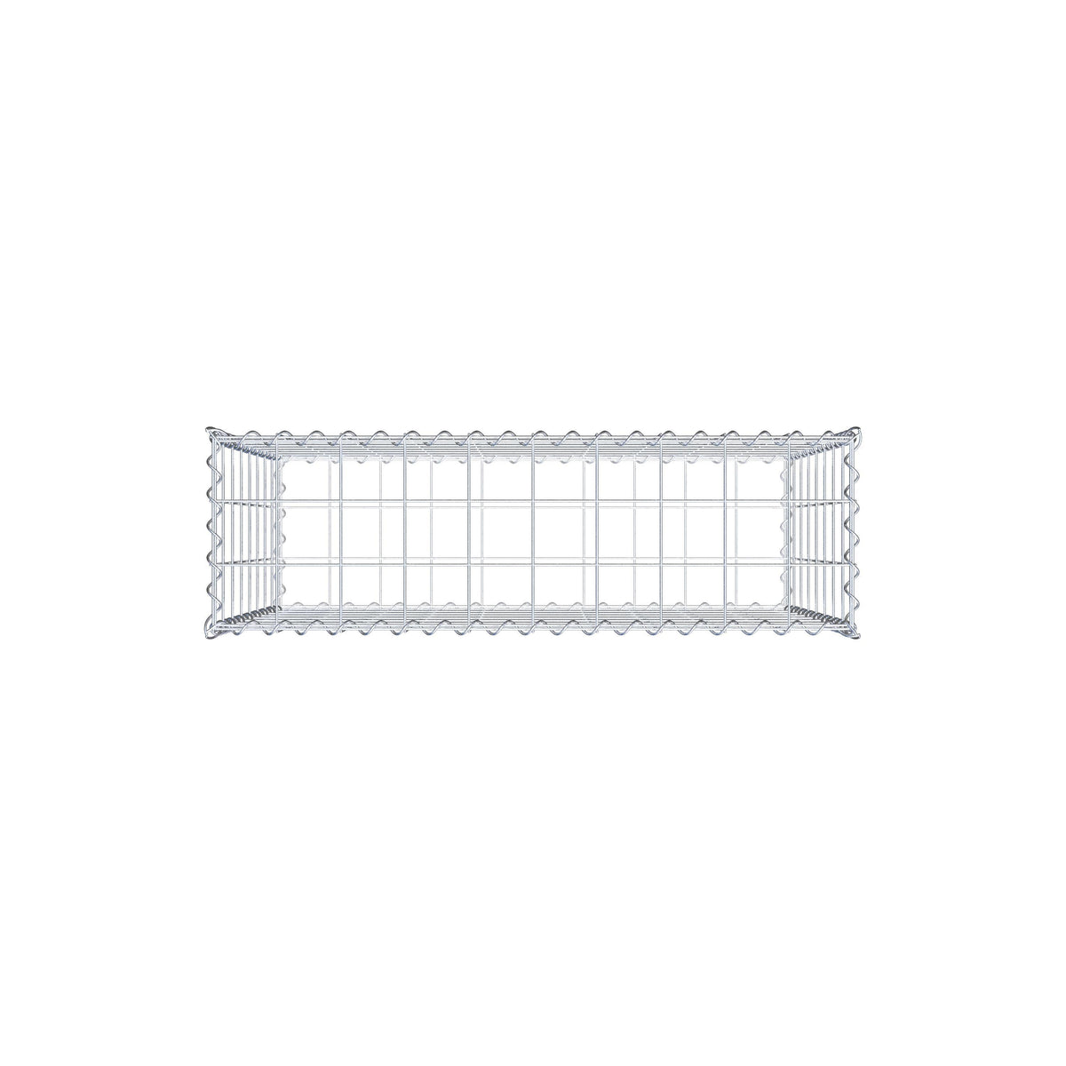 Gabion 100 cm x 80 cm x 30 cm (L x H x D), mesh size 10 cm x 10 cm, spiral