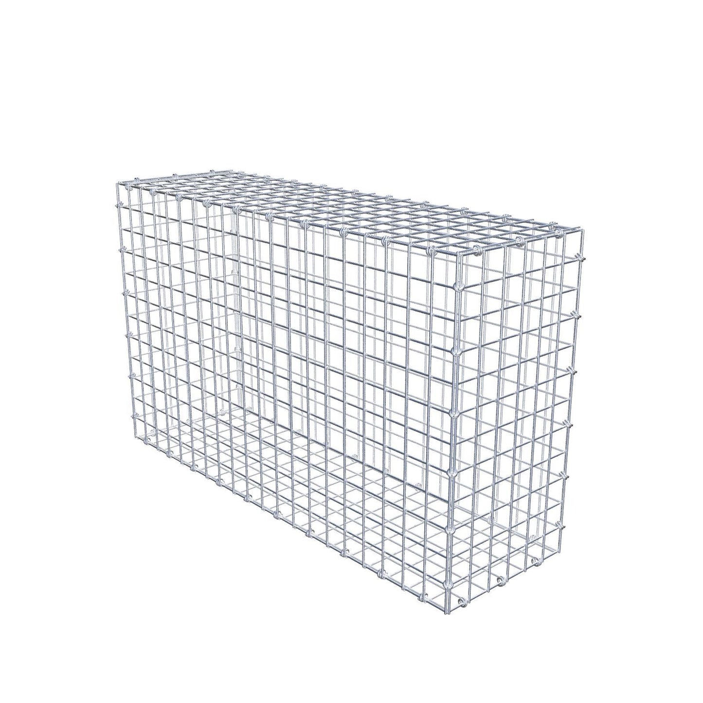 Gabion 100 cm x 60 cm x 30 cm (L x H x D), maskestørrelse 5 x 5 cm, spiralring
