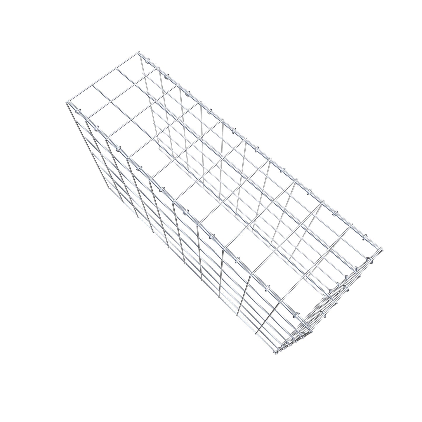 Fourche rapportée type 4 100 cm x 60 cm x 30 cm (L x H x P), maille 10 cm x 10 cm, anneau en C