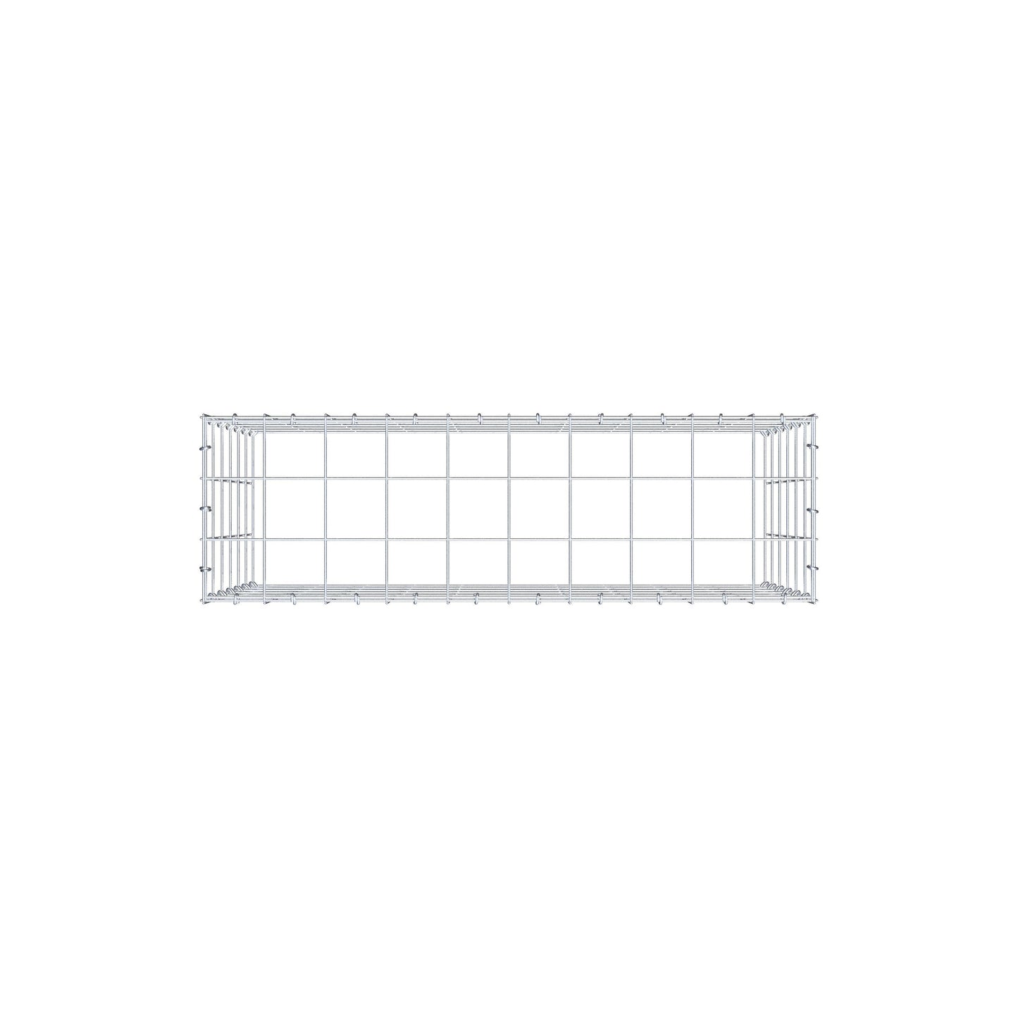 Gabbione aggiuntivo di tipo 3 100 cm x 60 cm x 30 cm (L x A x P), maglia 10 cm x 10 cm, anello a C
