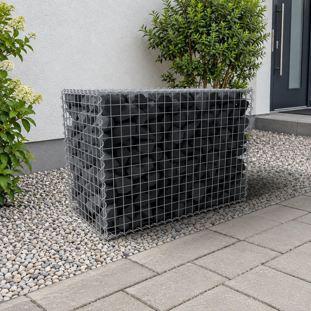 Gabião 100 cm x 70 cm x 50 cm (C x A x P), malhagem 5 cm x 5 cm, espiral