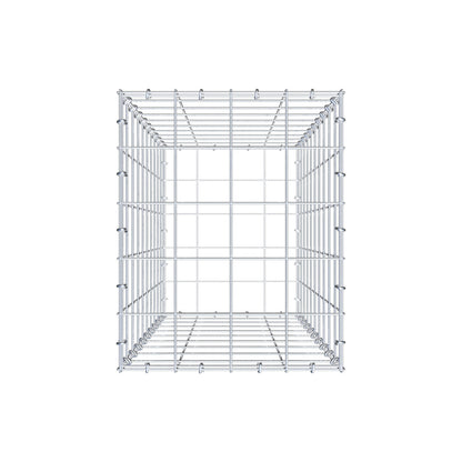 Gabion 100 cm x 40 cm x 50 cm (L x H x D), maskstorlek 10 cm x 10 cm, C-ring