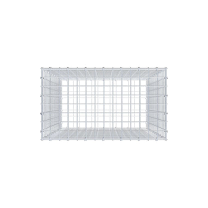 Gavión 100 cm x 70 cm x 40 cm (L x A x P), malla 5 cm x 5 cm, anillo en C