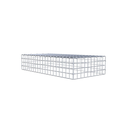 Gabbione aggiuntivo di tipo 3 100 cm x 20 cm x 50 cm (L x H x P), maglia 5 cm x 5 cm, anello a C