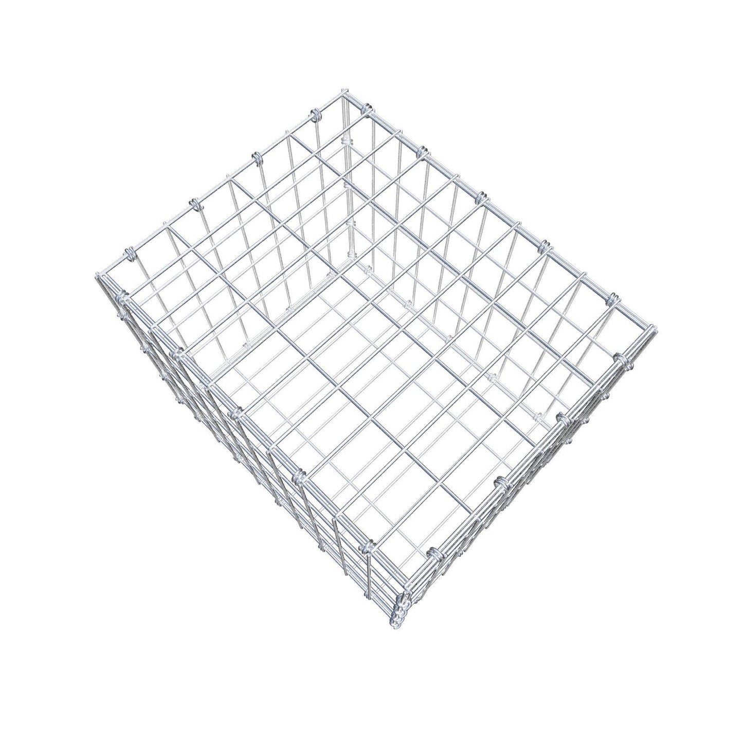 Gabion 50 cm x 40 cm x 40 cm (L x H x D), mesh size 5 x 10 cm, spiral ring