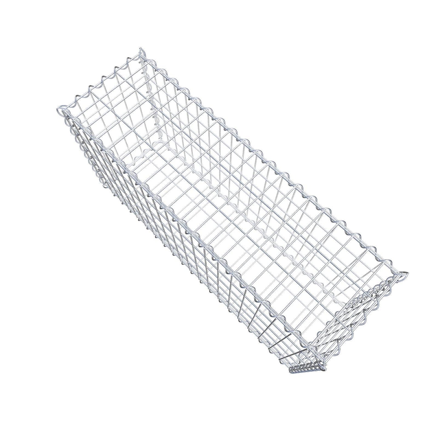 Juego económico 3x gaviones 100 cm x 50 cm x 30 cm (L x A x P), malla 5 cm x 10 cm, espiral