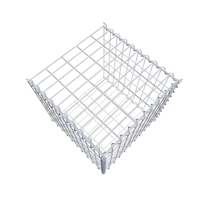 Udvokset gabion type 2 50 cm x 50 cm x 50 cm (L x H x D), maskestørrelse 5 cm x 10 cm, spiral