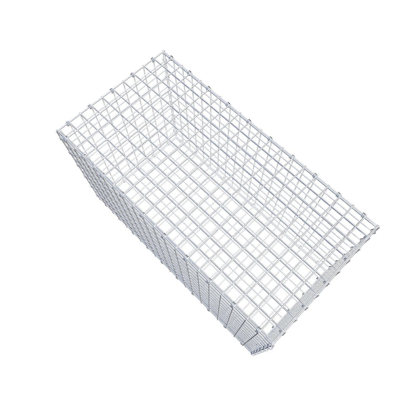 Gabione 100 cm x 60 cm x 50 cm (L x H x T), Maschenweite 5 x 5 cm, Spiralring
