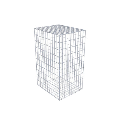 Gabião 100 cm x 60 cm x 50 cm (C x A x P), malhagem 5 cm x 10 cm, anel C