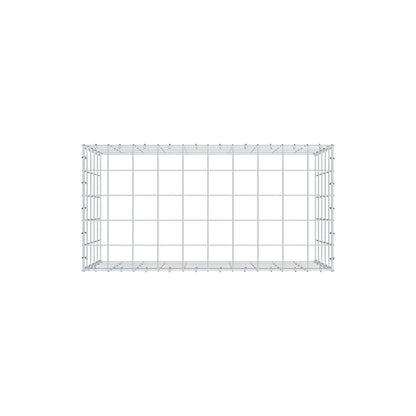 Mounted gabion type 3 100 cm x 50 cm x 50 cm (L x H x D), mesh size 10 cm x 10 cm, C-ring