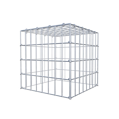 Mounted gabion type 3 40 cm x 40 cm x 40 cm (L x H x D), mesh size 5 cm x 10 cm, C-ring