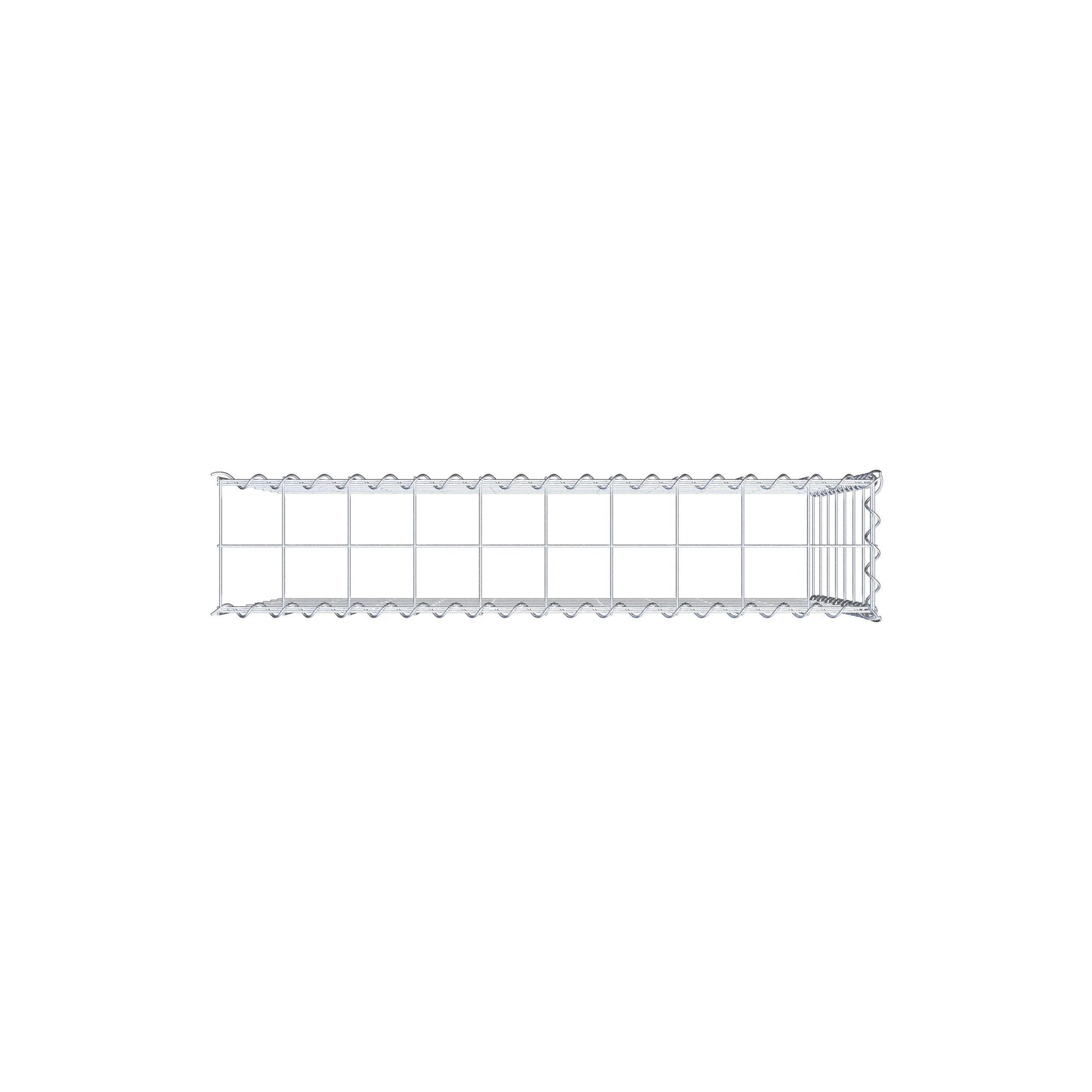 Grown-on gabion type 4 100 cm x 70 cm x 20 cm (L x H x D), mesh size 10 cm x 10 cm, spiral
