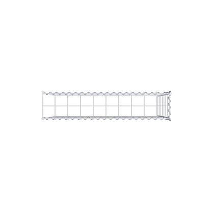 Grown-on gabion type 4 100 cm x 70 cm x 20 cm (L x H x D), mesh size 10 cm x 10 cm, spiral