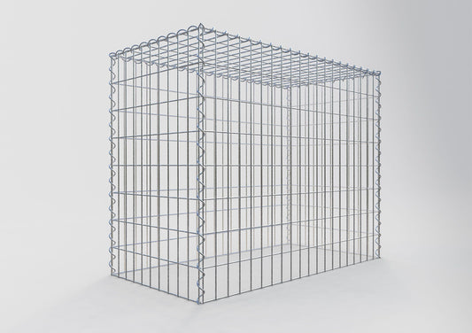Gabion rapporté type 3 100 cm x 80 cm x 50 cm (L x H x P), mailles 5 cm x 10 cm, spirale