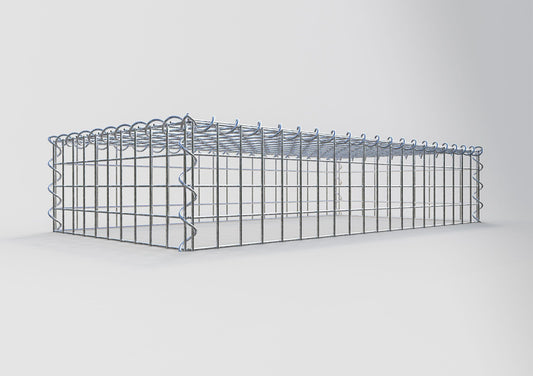 Gavión complementario tipo 3 100 cm x 20 cm x 50 cm (L x A x P), malla 5 cm x 5 cm, espiral