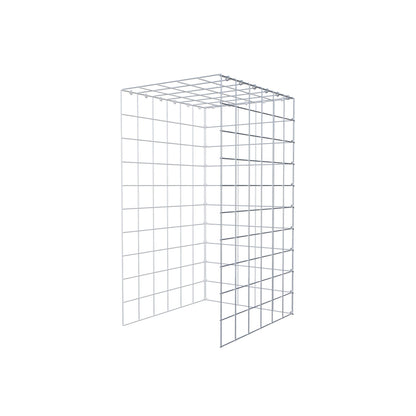 Mounted gabion type 4 100 cm x 60 cm x 50 cm (L x H x D), mesh size 10 cm x 10 cm, C-ring