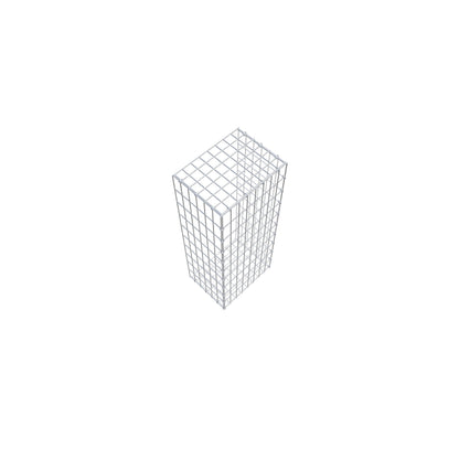 Fourche rapportée type 2 100 cm x 30 cm x 40 cm, mailles 5 cm x 10 cm, anneau en C