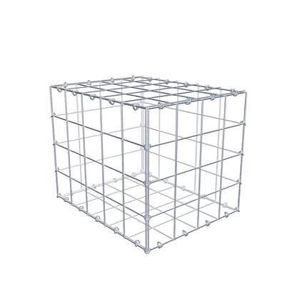 Gabion 50 cm x 40 cm x 40 cm (L x H x P), mailles 10 cm x 10 cm, anneau en C