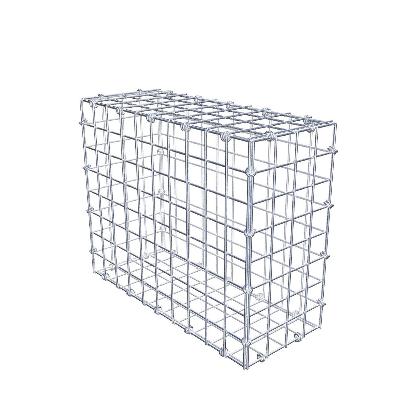 Gabione 50 cm x 40 cm x 20 cm (L x H x T), Maschenweite 5 x 5 cm, Spiralring