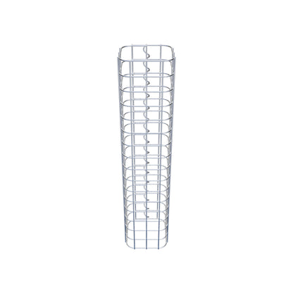 Gabionsøjle firkantet 17 cm x 17 cm, 80 cm højde, MW 5 cm x 5 cm